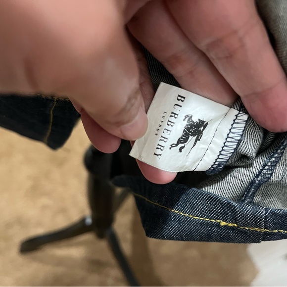 BURBERRY DENIM BUTTON UP DRESS - Picture 8 of 9